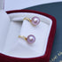9-10mm Freshwater Pearl & CZ Earrings - Earrings made with hand-selected pearls from House of Pearls