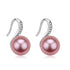 9-10mm Freshwater Pearl & CZ Earrings - Earrings made with hand-selected pearls from House of Pearls