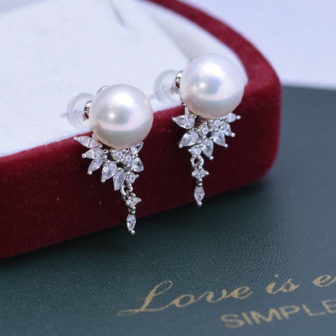 9-10mm Freshwater Pearl & Sasha Drop Earrings - House Of Pearls