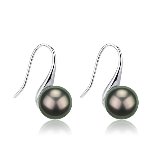9-11mm Tahitian Pearl Classic Hook Earrings - House Of Pearls