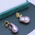 Luxurious Purple Large Baroque Pearl Earrings - Earrings made with hand-selected pearls from House of Pearls