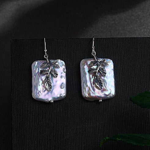 Vintage Baroque Freshwater Pearl Floral Pendant Necklace - House Of Pearls