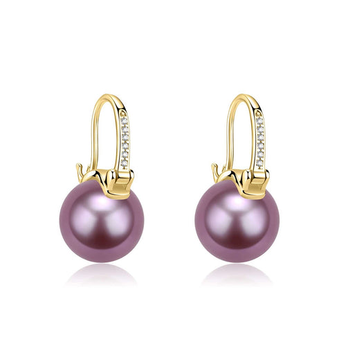 Elegant 11-12mm Freshwater Pearl Bucket-Shaped Earrings - House Of Pearls