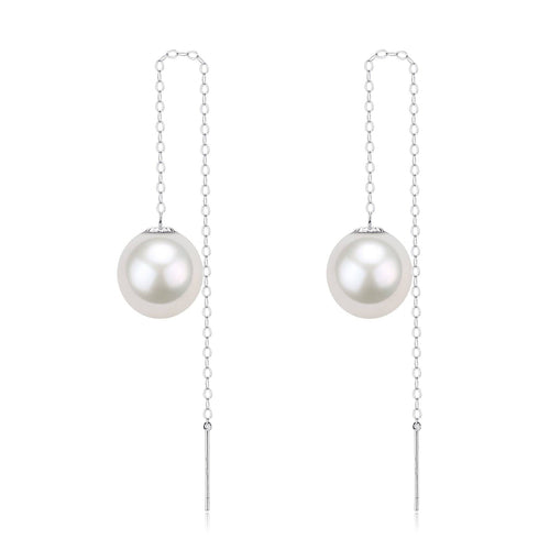 Freshwater Pearl Drop Ear Threaders - House Of Pearls