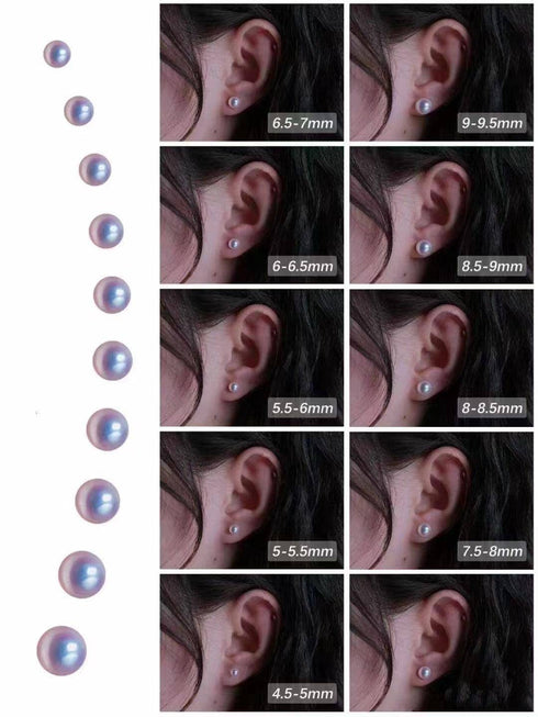 7-8mm Pink Button Freshwater Pearl Stud Earrings - House Of Pearls