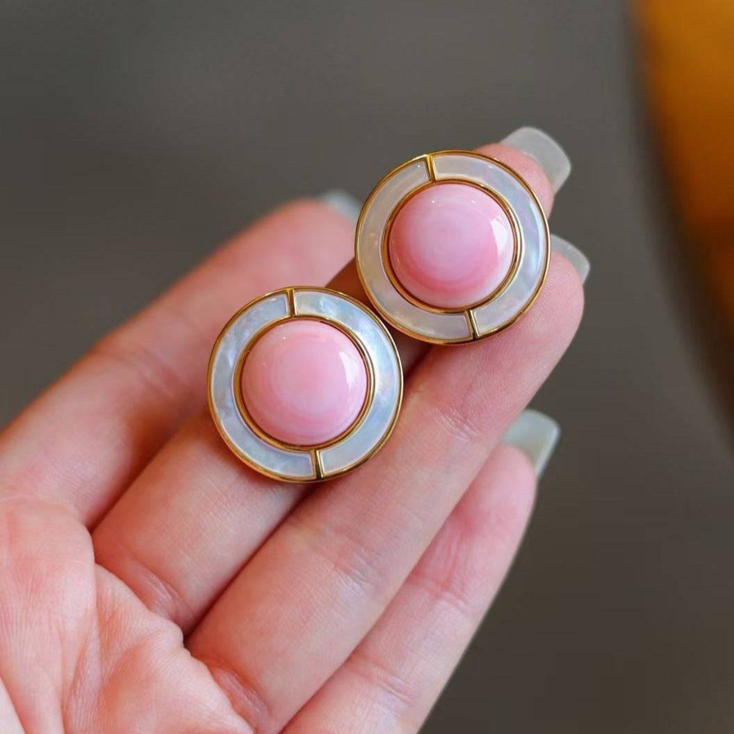 Orecchini in argento rosa a fili trilogy di perle Space Pearl Cuori Orecchini in argento rosa a fili trilogy di perle Space Pearl Cuori