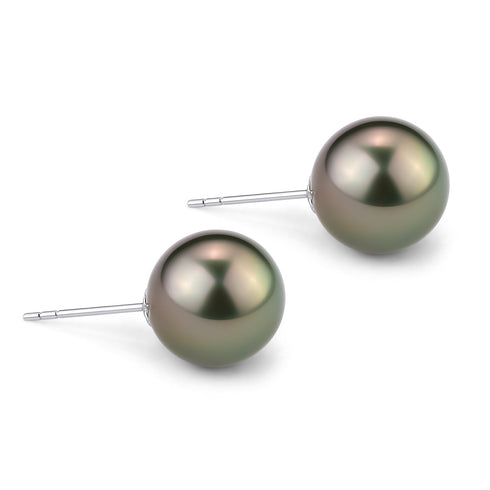 Tahitian South Sea Pearl & Stud Earrings - House Of Pearls