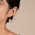 Triple Coin Pearl Drop Earrings - Earrings made with hand-selected pearls from House of Pearls