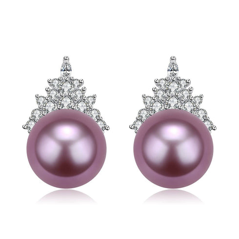 10-11mm Freshwater Pearl & Queen Earrings - House Of Pearls
