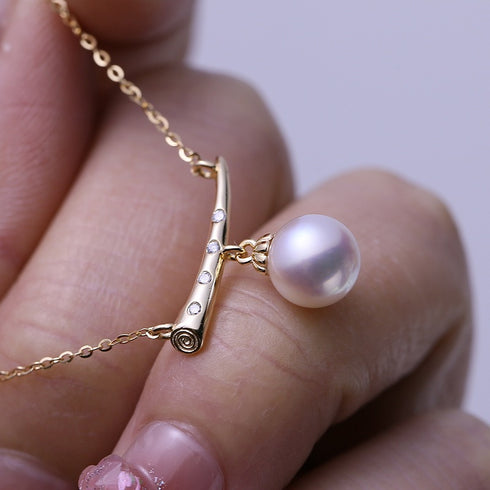 Elegant Line Pearl Gradient Necklace - Necklaces made with hand-selected pearls from House of Pearls