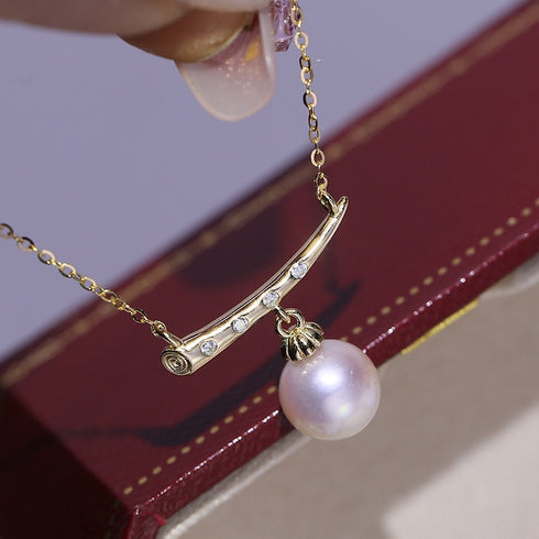 Elegant Line Pearl Gradient Necklace - Necklaces made with hand-selected pearls from House of Pearls