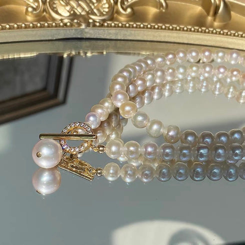 Fashion Freshwater Pearl Collar Pendant Necklace (US) - Necklaces made with hand-selected pearls from House of Pearls