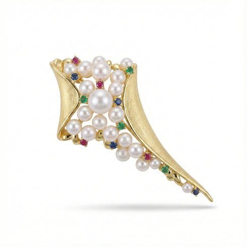 Festive Freshwater Pearl Brooch Collection - Brooch made with hand-selected pearls from House of Pearls