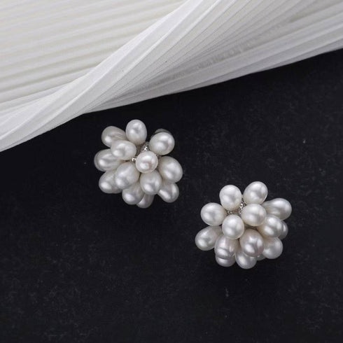 Floral Oval Pearl Set Necklace and Earrings (Purchase Individually) - Sets made with hand-selected pearls from House of Pearls