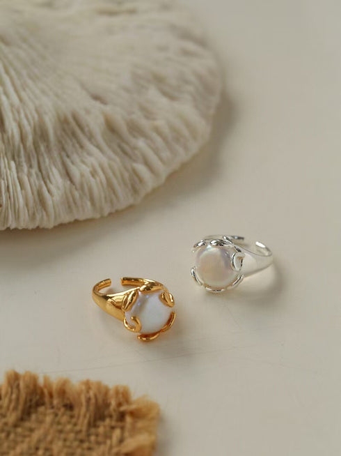Flower Bud Baroque Pearl Ring - Rings made with hand-selected pearls from House of Pearls
