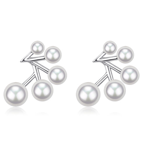 Freshwater Akoya Pearl Cluster Earrings - Earrings made with hand-selected pearls from House of Pearls