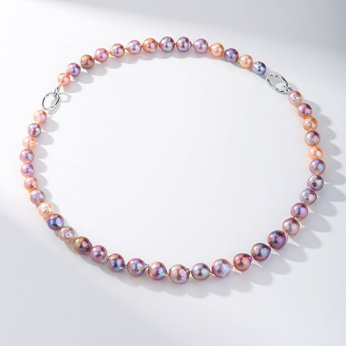 Pink-Purple Baroque Freshwater Pearl Necklace and Bracelet Set - Necklaces made with hand-selected pearls from House of Pearls