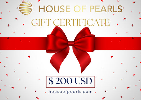 Gift Cards - giftcard made with hand-selected pearls from House of Pearls