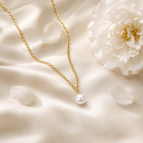 10-11mm Freshwater Pearl & Lorna Pendant