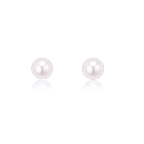 3-6mm Dainty White Akoya Pearl Stud Earrings - Earrings made with hand-selected pearls from House of Pearls