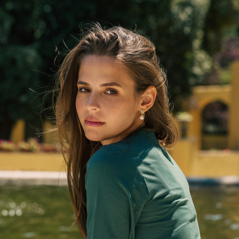 Opal Freshwater Baroque Pearls Set Gold Vermeil - Earrings made with hand-selected pearls from House of Pearls