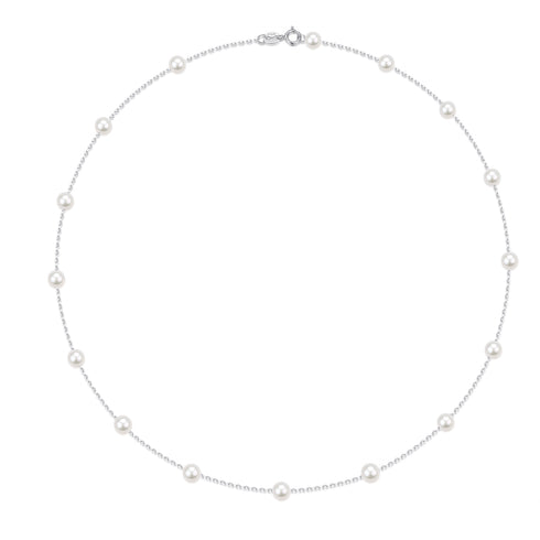3–4mm Starry Freshwater Pearl Silver Necklace - Necklaces made with hand-selected pearls from House of Pearls