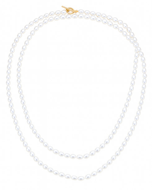 43-Inch Long Freshwater Pearl Endless Necklace