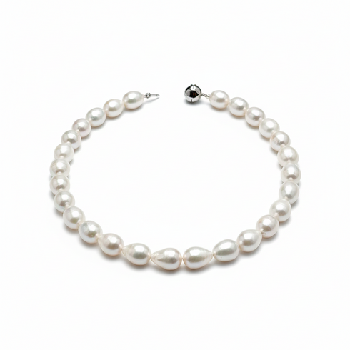12-13mm White Large Baroque Freshwater Pearl Necklace - Necklaces made with hand-selected pearls from House of Pearls