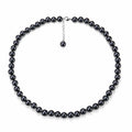 10-11mm Dyed Black Freshwater Pearl Versatile Necklace (US) - Necklaces made with hand-selected pearls from House of Pearls