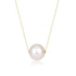 10-12mm Classic White Freshwater Pearl Floating Pendant Necklace - Necklaces made with hand-selected pearls from House of Pearls