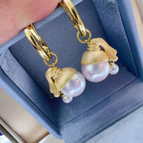 11-12mm Freshwater Pearl "Girl Pendant" Necklace - House Of Pearls