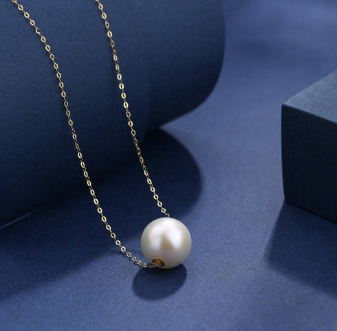12-13mm Freshwater Pearl Floating Necklace - House Of Pearls