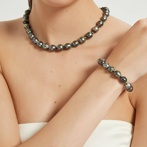 Tahitian South Sea Baroque Pearl Strand Necklace AA+ Quality - House Of Pearls