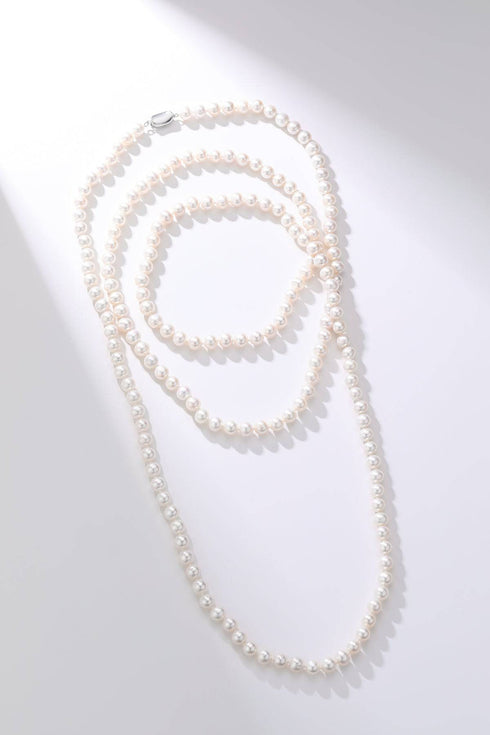 52-inch White Freshwater Pearl Rope Strand - AAA Grade - House Of Pearls