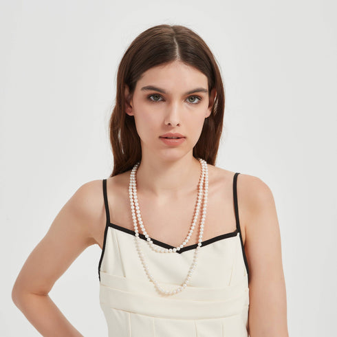 52-inch White Freshwater Pearl Rope Strand - AAA Grade - House Of Pearls