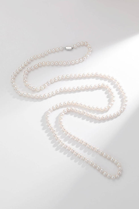 52-inch White Freshwater Pearl Rope Strand - AAA Grade - House Of Pearls