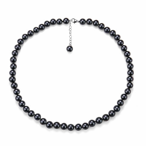 6-7mm Versatile Dyed Black Pearl Necklace - House Of Pearls