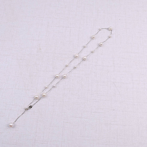 6-7mm Jessica 18k Gold Freshwater Pearl Necklace - House Of Pearls