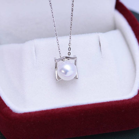 7-8mm Freshwater Sicily Pendant Necklace - House Of Pearls