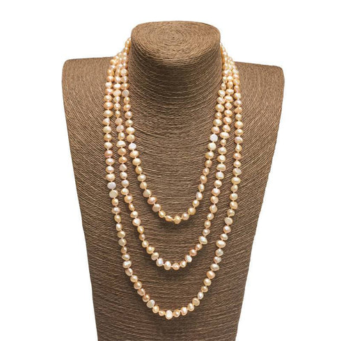 70" Length Baroque Freshwater Pearl Necklace - House Of Pearls
