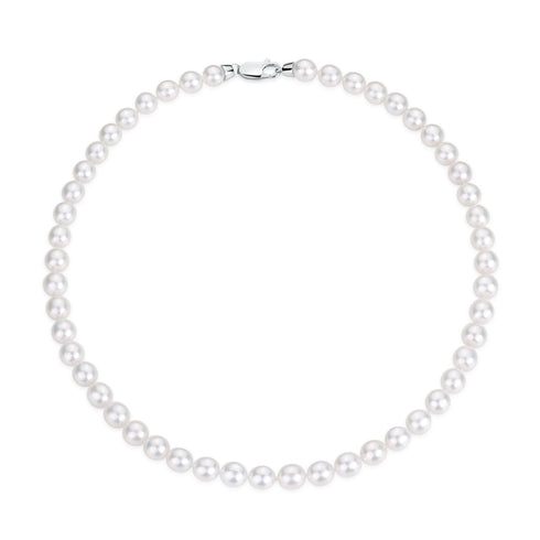8-9mm AAA Chinese White Akoya Cultured Pearl Necklace - House Of Pearls