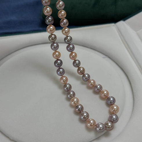 8-9mm Multicolor Freshwater Pearl Strand Necklace - House Of Pearls