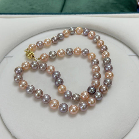 8-9mm Multicolor Freshwater Pearl Strand Necklace - House Of Pearls