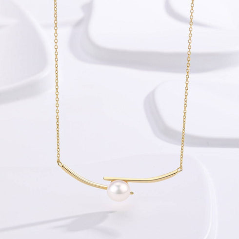 8-9mm Pearl Smile Necklace - House Of Pearls