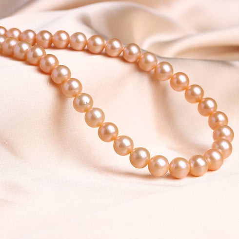 Classic Pink Freshwater Pearl Necklace Multiple Lengths