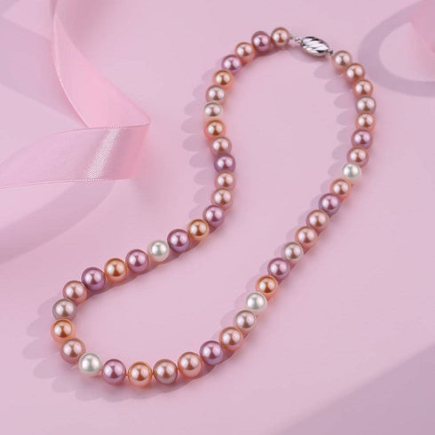 Multicolor Freshwater Pearl Necklace,7.5-8mm - House Of Pearls