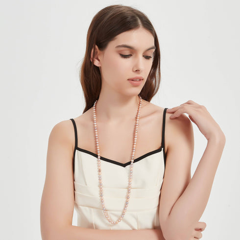 35-inch Multicolor Freshwater Pearl Strand - AAA Grade - House Of Pearls