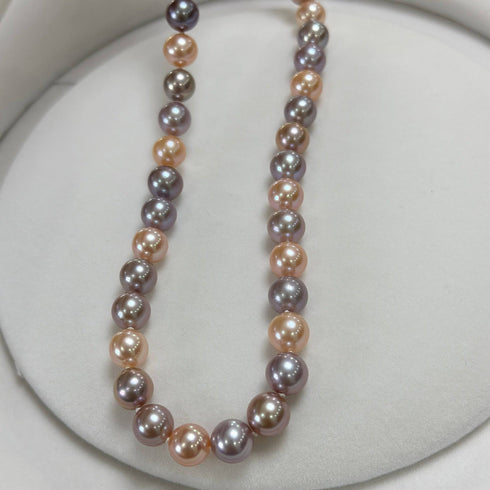 8-9mm Multicolor Freshwater Pearl Strand Necklace - House Of Pearls