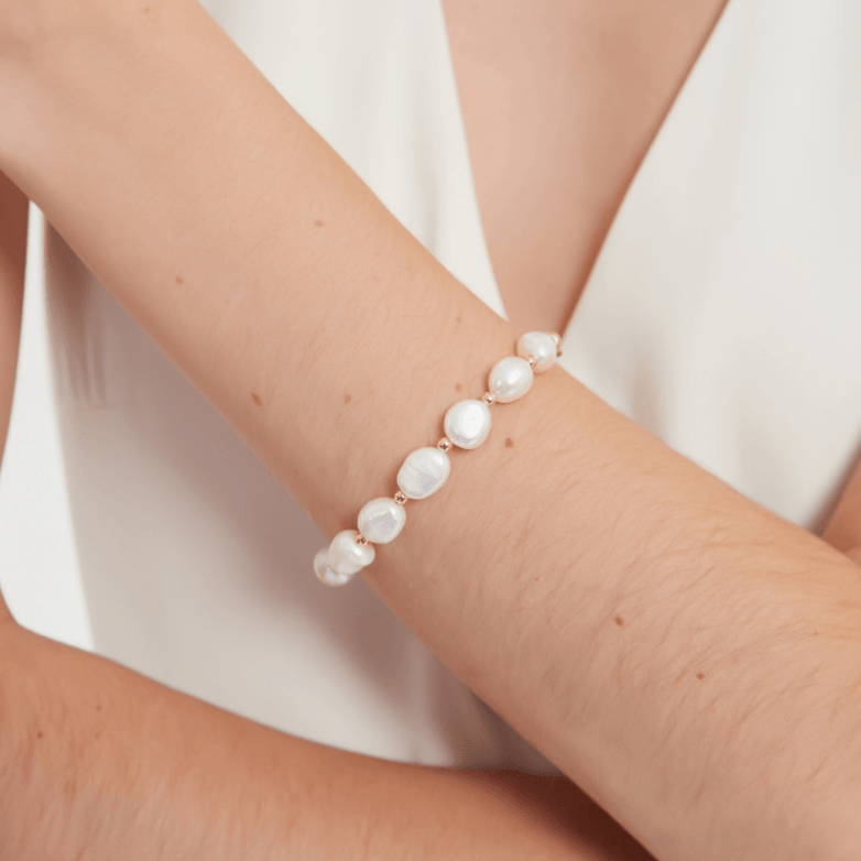 Natural White Baroque Freshwater Pearl Necklace & Earrings Set - 16-120'' Length, Silver Plated