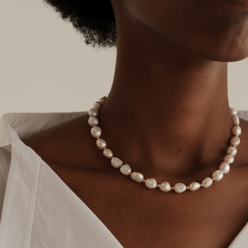 ELISA Pearl Matching Necklace, Bracelet & Earrings (Purchase Individually) - House Of Pearls